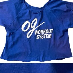 VINTAGE 80s FOREVER Fit PALM SPRINGS Athleisure Slouchy WORKOUT TOP Size Medium